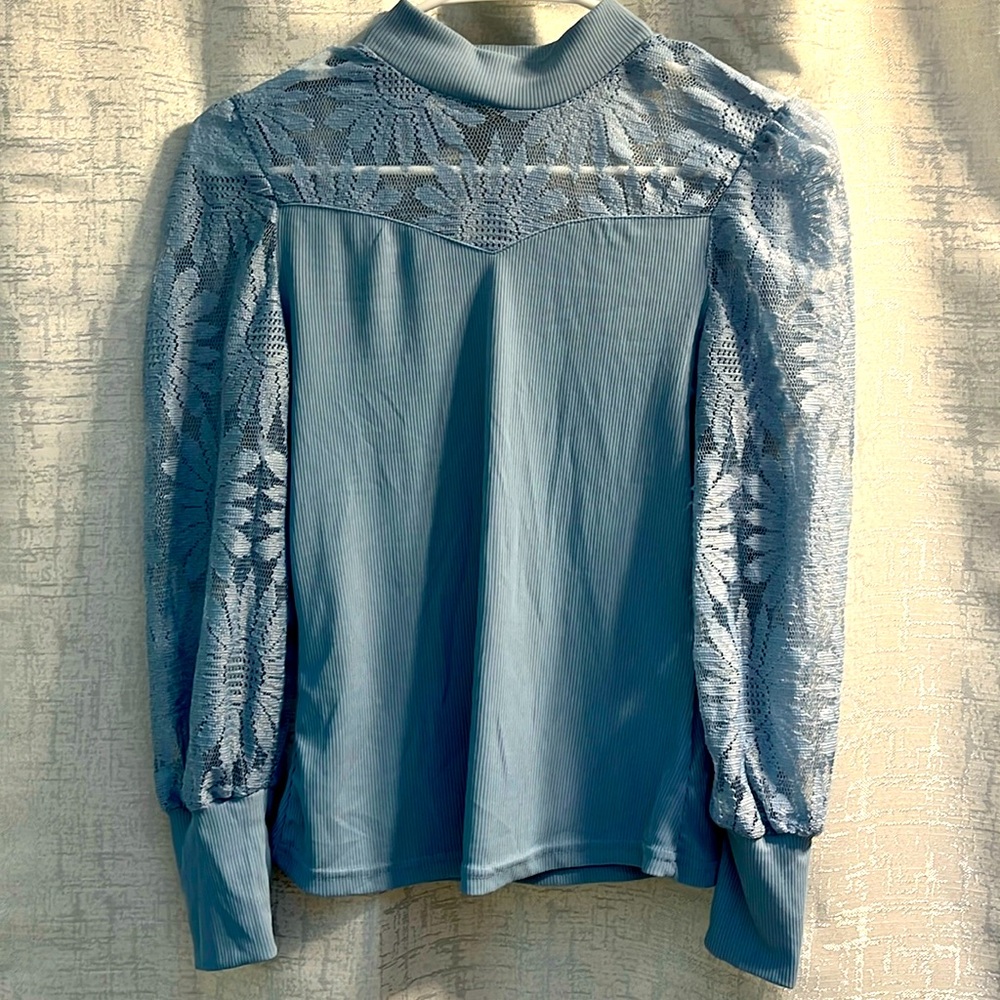 Light blue blouse
